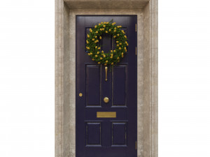 entrance classic door 02 3D 모델