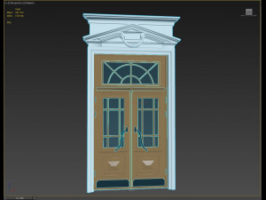entrance classic door 04 3D मॉडल