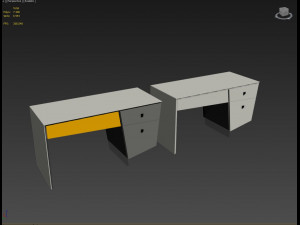 3d writing-table model Model 3D