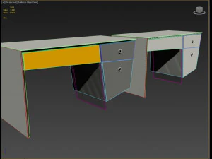 3d writing-table model 3D Model
