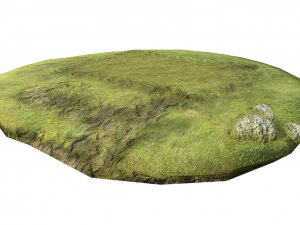 wooden house with thatched roof 3D Model