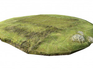 wooden house with thatched roof 3D मॉडल