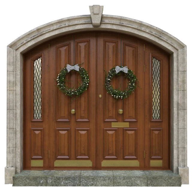 entrance classic door 05 3D Model .c4d .max .obj .3ds .fbx .stl .blend