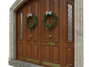 entrance classic door 05 3D Model