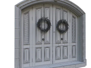 entrance classic door 05 3D Model