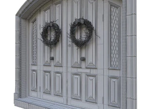 entrance classic door 05 3D Model