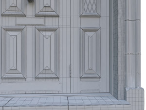 entrance classic door 05 3D मॉडल