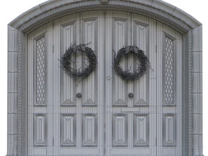 entrance classic door 05 3D Model