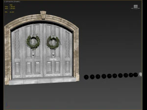 entrance classic door 05 3D Model
