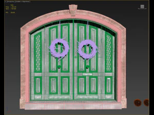 entrance classic door 05 3D Model