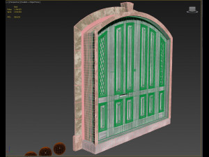 entrance classic door 05 3D मॉडल
