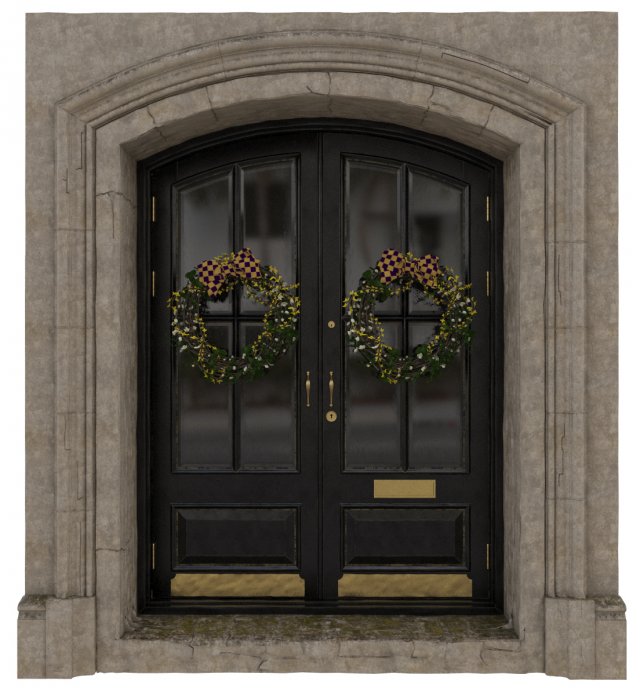 entrance classic door 07 3D मॉडल .c4d .max .obj .3ds .fbx .stl .blend 