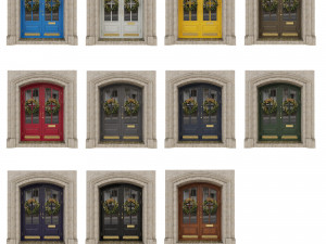 entrance classic door 07 3D मॉडल