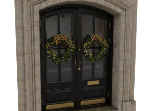 entrance classic door 07 3D Model