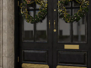 entrance classic door 07 3D Model