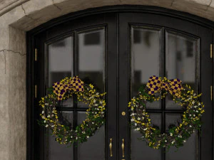 entrance classic door 07 3D Model