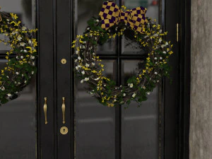entrance classic door 07 3D Model