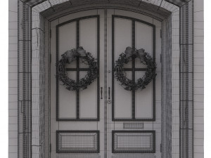 entrance classic door 07 3D मॉडल