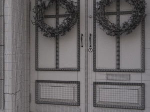 entrance classic door 07 3D मॉडल