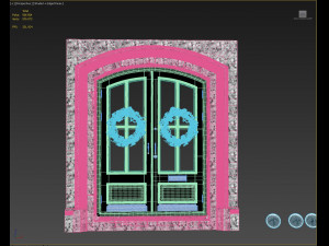 entrance classic door 07 3D मॉडल
