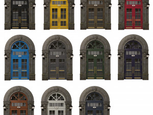entrance classic door 08 3Dモデル