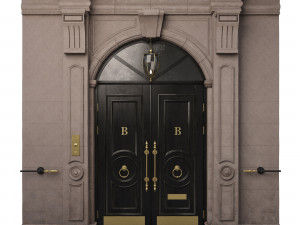 entrance classic door 09 3D Model