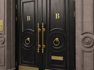entrance classic door 09 3D 모델