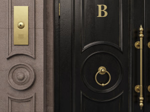entrance classic door 09 3D 모델
