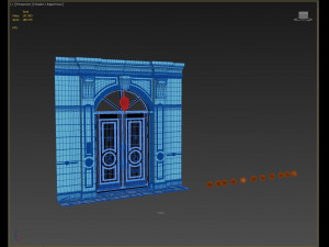 entrance classic door 09 3D 모델