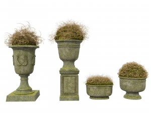 거리 꽃병 3D 모델