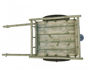 wooden cart 3D Модель