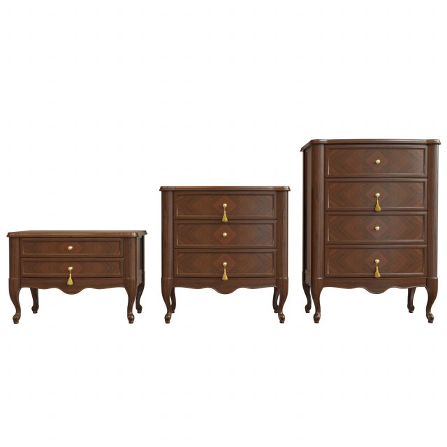 chest of drawersb04 3D Модель .c4d .max .obj .3ds .fbx .stl .blend 