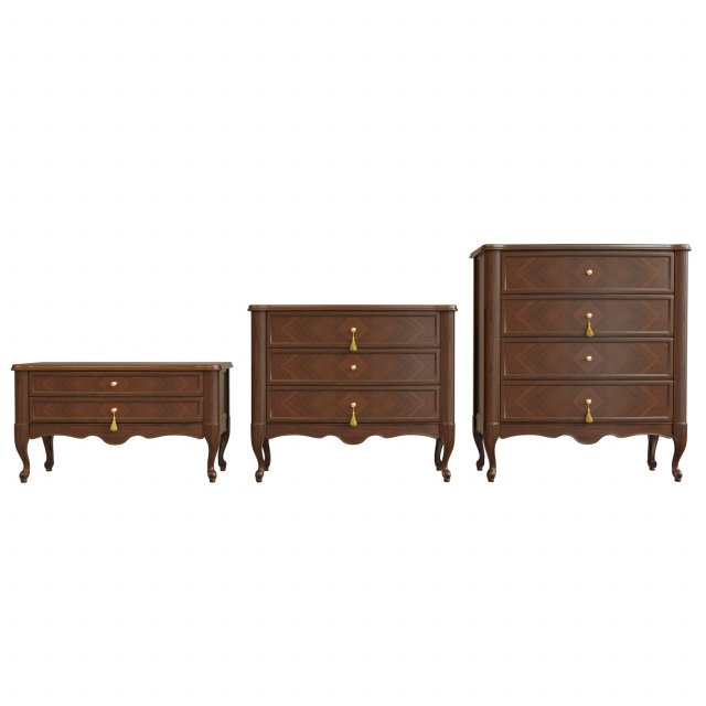 chest of drawersb06 Model 3D .c4d .max .obj .3ds .fbx .stl .blend 