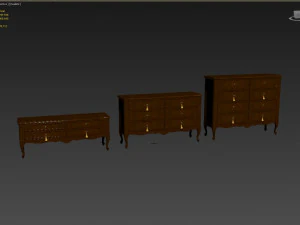 chest of drawers b 08 3D Model