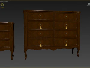 chest of drawers b 08 3D Model
