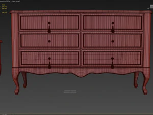 chest of drawers b 08 3D Model