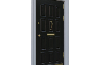 entrance classic door 15 3D Model