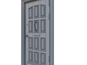 entrance classic door 15 3D Model
