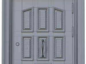 entrance classic door 15 3D Model