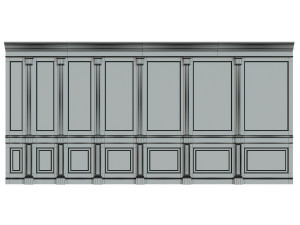 wood panels with veneer 01 Modelo 3D