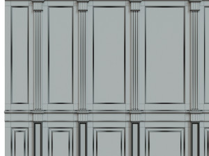 wood panels with veneer 01 Modelo 3D