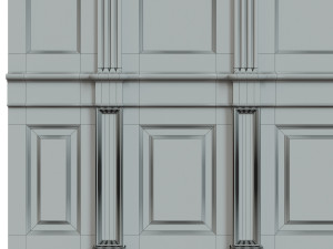 wood panels with veneer 01 Modelo 3D