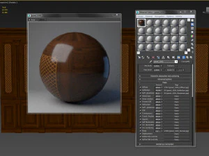wood panels with veneer 01 3D Model