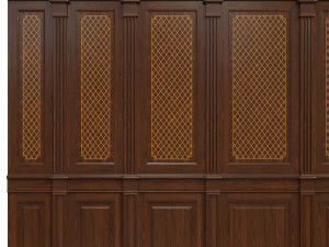 wood panels with veneer 01 Modelo 3D