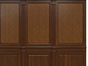 wood panels with veneer 01 Modelo 3D