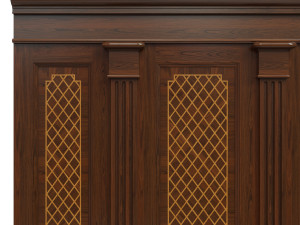 wood panels with veneer 01 Modelo 3D