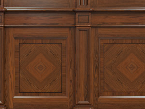wood panels with veneer 02 Modelo 3D