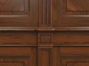 wood panels with veneer 02 Modelo 3D