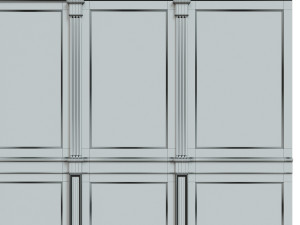 wood panels with veneer 02 Modelo 3D