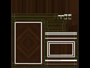 wood panels with veneer 02 Modelo 3D